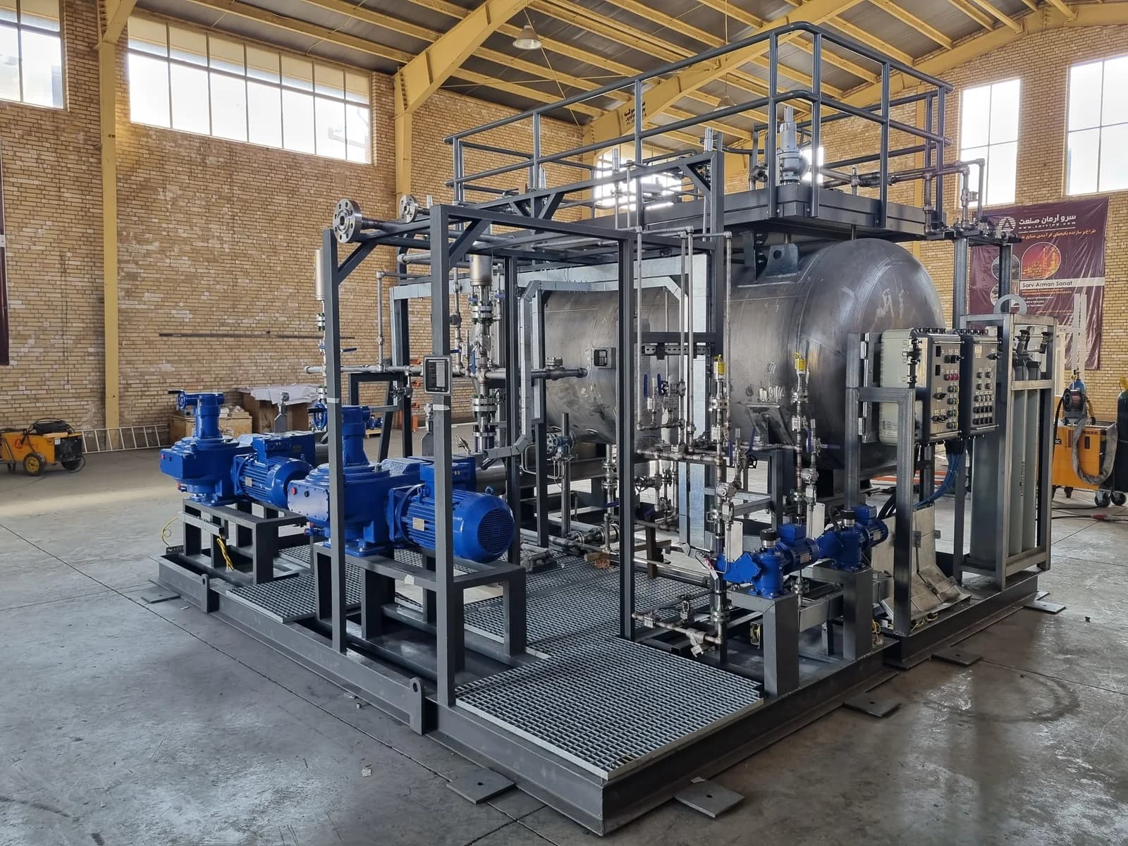 Skid-mounted process package